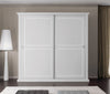 MOBILI 2G -  Armadio classico 2 porte scorrevoli legno grezzo 275X66X254 (2166)