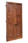 Biscottini Porta in legno massello e ferro da interno o da esterno vecchia e antica medievale