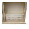 MOBILI 2G -  Armadio classico 2 porte scorrevoli legno grezzo 275X66X254 (2166)