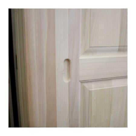 MOBILI 2G -  Armadio classico 2 porte scorrevoli legno grezzo 275X66X254 (2166)