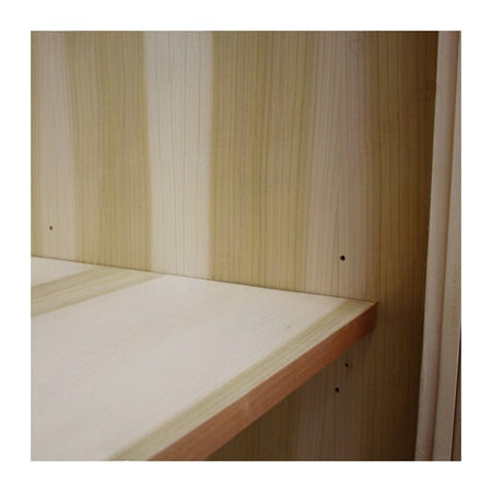 MOBILI 2G -  Armadio classico 2 porte scorrevoli legno grezzo 275X66X254 (2166)