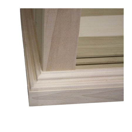 MOBILI 2G -  Armadio classico 2 porte scorrevoli legno grezzo 275X66X254 (2166)