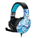 Techmade Cuffie Gaming Mult.conmicrof. 3.5mm Camouflage Tm-fl1-camblu