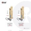 CLUB3D USB TYPE C TO DVI I DUAL LINK SUPPORTS 4K30HZ RESOLUTIONS - HDCP OFF