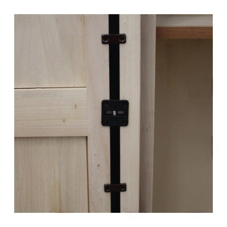 MOBILI 2G -  Armadio classico 2 porte scorrevoli legno shabby bianco 275X66X254 (2166)
