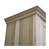 MOBILI 2G -  Armadio classico 2 porte scorrevoli legno shabby bianco 275X66X254 (2166)