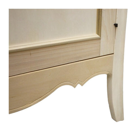 MOBILI 2G -  Armadio classico 1 porta legno grezzo 93X64X213 (3083)