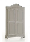 MOBILI 2G -  Armadio classico 2 porte legno grezzo 112X46X204 (475)