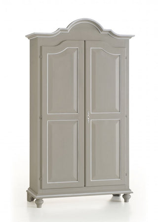 MOBILI 2G -  Armadio classico 2 porte legno grezzo 112X46X204 (475)