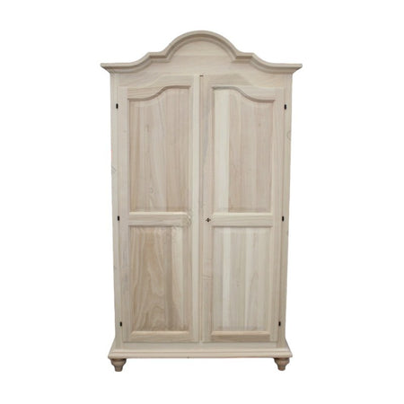 MOBILI 2G -  Armadio classico 2 porte legno grezzo 112X46X204 (475)