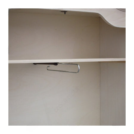 MOBILI 2G -  Armadio classico 2 porte legno grezzo 112X46X204 (475)