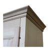 MOBILI 2G -  Armadio classico 3 porte 3 cassetti legno grezzo 182X61X221 (611)