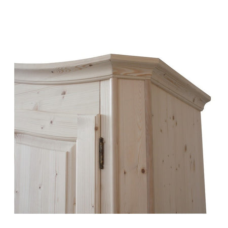 MOBILI 2G -  Armadio classico 3 porte legno massello abete grezzo 181X63X217 (2205)