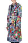 LA FEMME BLANCHE La Femme Blanche - Cappotto - 461417 - Fantasia Azzurro da donna