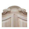 MOBILI 2G -  Armadio classico 2 porte 2 cassetti legno grezzo 122X60X204 (1204)