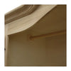 MOBILI 2G -  Armadio classico 2 porte 2 cassetti legno grezzo 122X60X204 (1204)