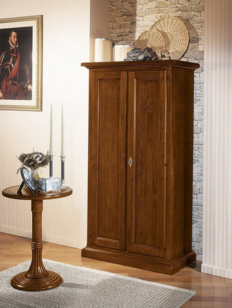 MOBILI 2G -  Armadio dispensa porta scope 2 porte legno grezzo 86X45X161 (712)
