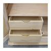 MOBILI 2G -  Armadio classico 3 porte 3 cassetti legno grezzo 181X61X224 (3210)