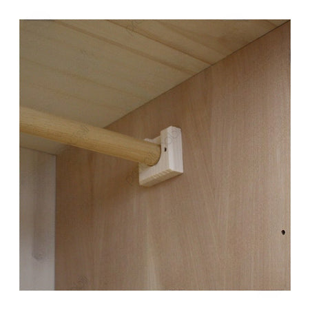 MOBILI 2G -  Armadio classico 3 porte 3 cassetti legno grezzo 181X61X224 (3210)