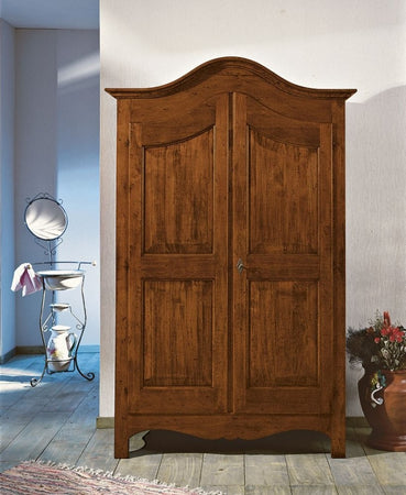 MOBILI 2G -  Armadio classico 2 porte legno grezzo 125X61X200 (922)
