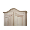 MOBILI 2G -  Armadio classico 2 porte legno grezzo 125X61X200 (922)