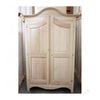 MOBILI 2G -  Armadio classico 2 porte legno grezzo 125X61X200 (922)