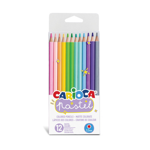 Carioca Pastel, matite esagonali 12 pz