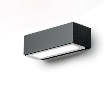 Applique esterno Gea Led NOX LED IP65 GES960 lampada parete biemissione moderna