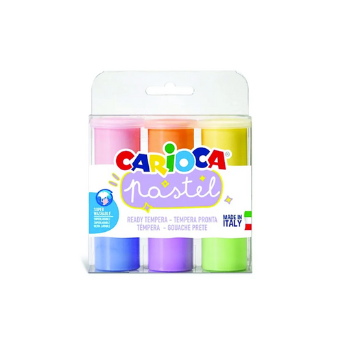 Carioca Pastel, tempera confezione da 6 pz