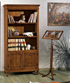 MOBILI 2G - Libreria Classica 2 Porte 2 ripiani Legno Grezzo 100X40X194 (1519)