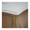 MOBILI 2G - Mobile bagno 3 cassetti bombato con lavello legno grezzo 108x55x82