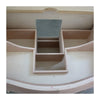 MOBILI 2G - Mobile bagno 3 cassetti bombato con lavello legno grezzo 108x55x82
