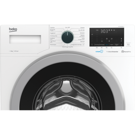 Beko Lavatrice 9kg Steamcure B Inverter Vapore 1400giri Wty91436si-it