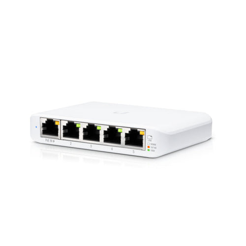 Switch di rete Ubiquiti Unifi Switch UniFi USW Flex Mini - 5 porte RJ-45 - Gestito (Managed) - Gigabit Ethernet (10/100/1000) - Supporto Power over Ethernet (PoE)