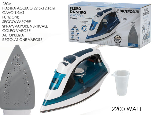 Ferro da Stiro 2200W Acciaio