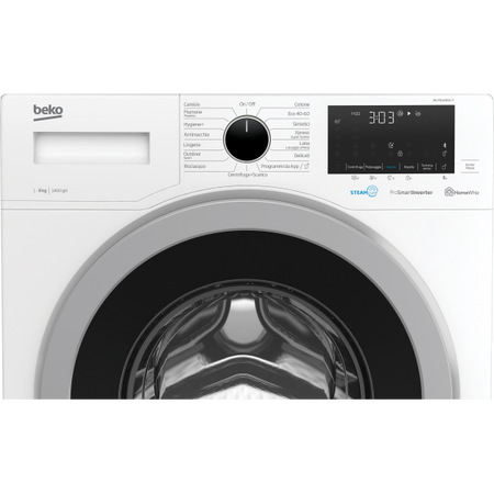 Beko Lavatrice 8kg Steamcure C Inverter Vapore 1400giri Wuy81436si-it