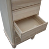 MOBILI 2G - CASSETTIERA IN LEGNO 8 CASSETTI GREZZO L.55 P.45 H.149 (707)