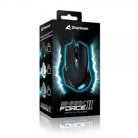 SHARKOON MOUSE GAMING SHARK-FORCE2-BL, 4200 DPI, USB, 1.8MT, NERO