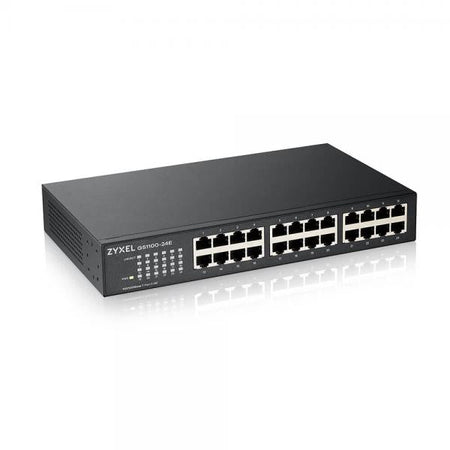 ZYXEL SWITCH UNMANAGED 24 PORTE GIGABIT, DESIGN SENZA VENTOLE, DESKTOP/RACK