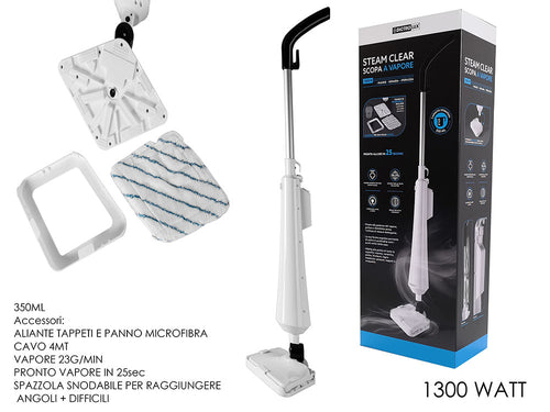 Scopa a vapore 1300w steam