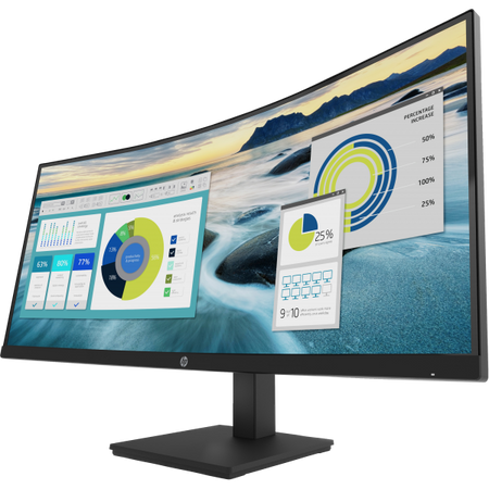 HP MONITOR CURVO 34 LED VA 21:9 WQHD 5MS 250 CDM, REG ALTEZZA, USB-C, DP/HDMI, MULTIMEDIALE, P34hc G4