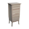 MOBILI 2G -  Cassettiera classica 7 cassetti legno grezzo 50x37x107 (3036)