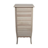MOBILI 2G -  Cassettiera classica 7 cassetti legno grezzo 50x37x107 (3036)