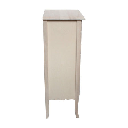 MOBILI 2G -  Cassettiera classica 7 cassetti legno grezzo 50x37x107 (3036)