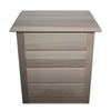 MOBILI 2G -  Cassettiera classica 7 cassetti legno grezzo 50x37x107 (3036)