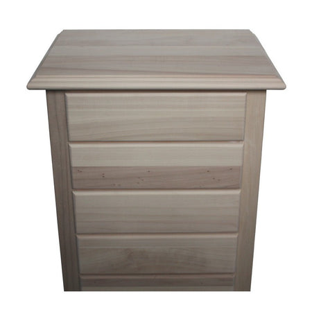 MOBILI 2G -  Cassettiera classica 7 cassetti legno grezzo 50x37x107 (3036)