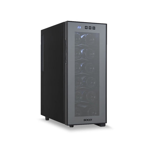 SOGO Frigorifero vino cantinetta 12 bottiglie cantina  50W / 33L / R600A / controllo touch