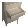 MOBILI 2G -  Cassettiera classica 7 cassetti legno grezzo 50x37x107 (3036)