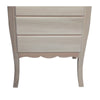 MOBILI 2G -  Cassettiera classica 7 cassetti legno grezzo 50x37x107 (3036)