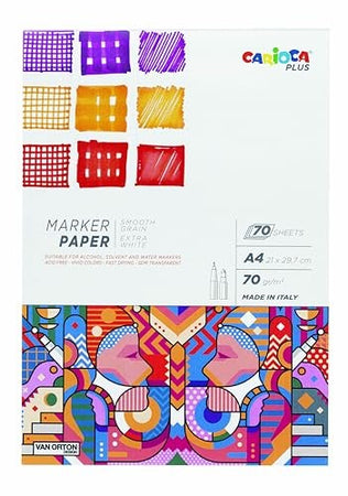 Carioca Plus Carta Per Marker, Marker paper A4 70 Fogli